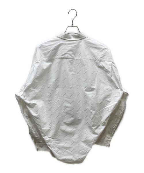 BALENCIAGA（バレンシアガ）BALENCIAGA (バレンシアガ) Logo-printed shirt ロゴプリントシャツ ホワイト サイズ:SIZE 40の古着・服飾アイテム