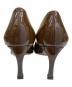 中古・古着 Roger Vivier (ロジェ ヴィヴィエ) パテントレザースクエアトゥ パンプス ブラウン サイズ:37 1/2：40000円
