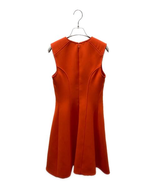 ALEXANDER McQUEEN（アレキサンダーマックイーン）ALEXANDER McQUEEN (アレキサンダーマックイーン) ノースリーブワンピース オレンジ サイズ:36の古着・服飾アイテム