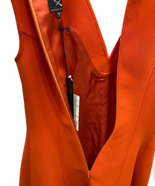 ALEXANDER McQUEEN（アレキサンダーマックイーン）ALEXANDER McQUEEN (アレキサンダーマックイーン) ノースリーブワンピース オレンジ サイズ:36の古着・服飾アイテム