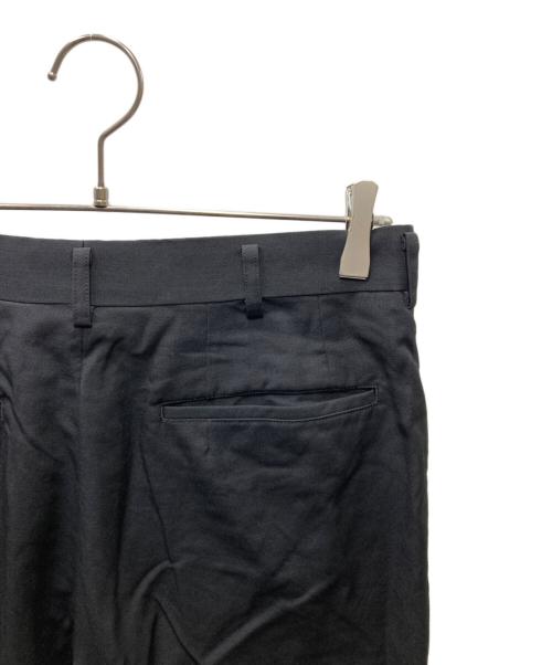 COMME des GARCONS HOMME PLUS（コムデギャルソンオムプリュス）COMME des GARCONS HOMME PLUS (コムデギャルソンオムプリュス) 90s ウールギャバ ジップスリット スラックス ブラック サイズ:Sの古着・服飾アイテム