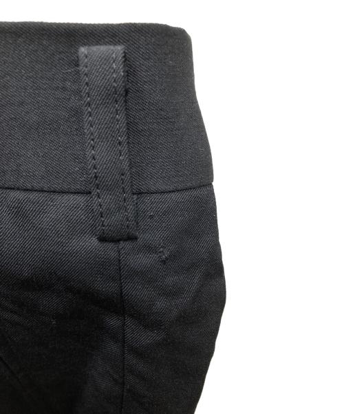 COMME des GARCONS HOMME PLUS（コムデギャルソンオムプリュス）COMME des GARCONS HOMME PLUS (コムデギャルソンオムプリュス) 90s ウールギャバ ジップスリット スラックス ブラック サイズ:Sの古着・服飾アイテム