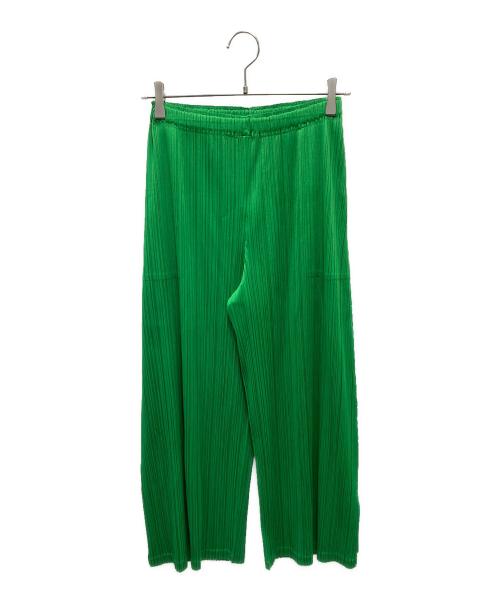 PLEATS PLEASE（プリーツプリーズ）PLEATS PLEASE (プリーツプリーズ) 25SS MONTHLY COLORS プリーツパンツ グリーン サイズ:3の古着・服飾アイテム
