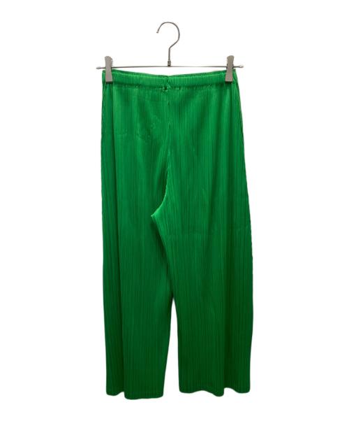 PLEATS PLEASE（プリーツプリーズ）PLEATS PLEASE (プリーツプリーズ) 25SS MONTHLY COLORS プリーツパンツ グリーン サイズ:3の古着・服飾アイテム