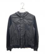 PRADA SPORTSプラダスポーツ）の古着「ナイロン切替フーデットジャケット」｜ブラック