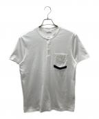 JIL SANDERジルサンダー）の古着「ヘンリーネックTシャツ」｜ホワイト