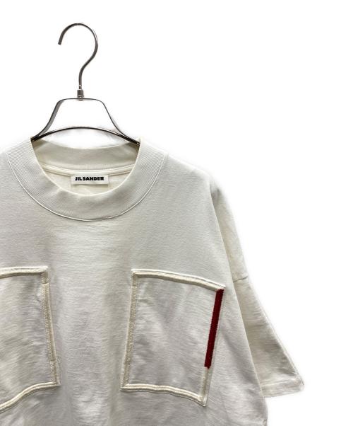 JIL SANDER（ジルサンダー）JIL SANDER (ジルサンダー) ダブルポケットTシャツ ホワイト サイズ:Lの古着・服飾アイテム