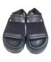 JIL SANDER (ジルサンダー) オープントゥ スリングバック サンダル ブラック サイズ:40：35000円