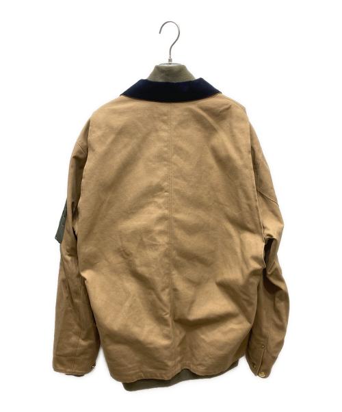 sacai（サカイ）sacai (サカイ) Carhartt WIP (カーハート ワークインプログレス) CanvasxMA-1 JK Michigan/ドッキング ミシガン ジャケット ベージュ サイズ:3の古着・服飾アイテム