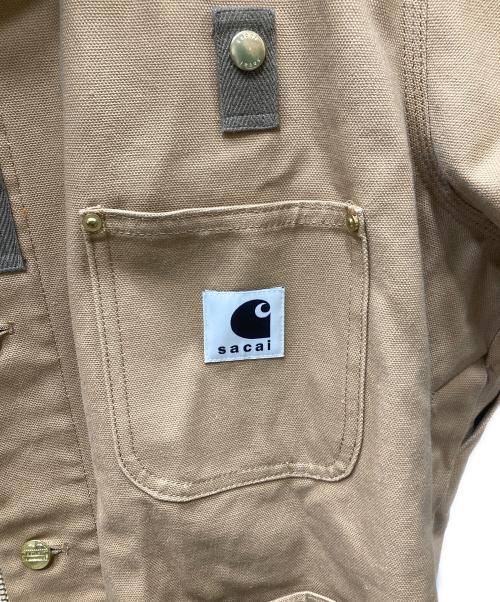 sacai（サカイ）sacai (サカイ) Carhartt WIP (カーハート ワークインプログレス) CanvasxMA-1 JK Michigan/ドッキング ミシガン ジャケット ベージュ サイズ:3の古着・服飾アイテム