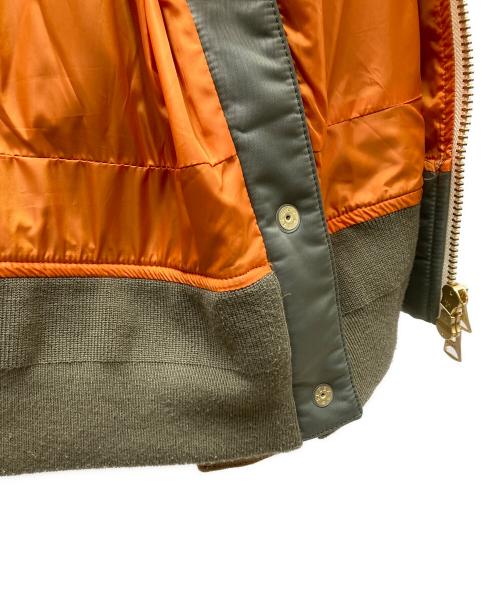 sacai（サカイ）sacai (サカイ) Carhartt WIP (カーハート ワークインプログレス) CanvasxMA-1 JK Michigan/ドッキング ミシガン ジャケット ベージュ サイズ:3の古着・服飾アイテム
