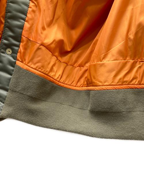 sacai（サカイ）sacai (サカイ) Carhartt WIP (カーハート ワークインプログレス) CanvasxMA-1 JK Michigan/ドッキング ミシガン ジャケット ベージュ サイズ:3の古着・服飾アイテム