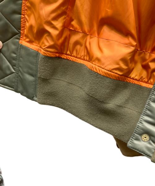sacai（サカイ）sacai (サカイ) Carhartt WIP (カーハート ワークインプログレス) CanvasxMA-1 JK Michigan/ドッキング ミシガン ジャケット ベージュ サイズ:3の古着・服飾アイテム