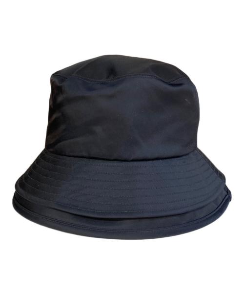 sacai（サカイ）sacai (サカイ) NYLON TWILL DOUBLE BR/バケットハット ブラック サイズ:1の古着・服飾アイテム