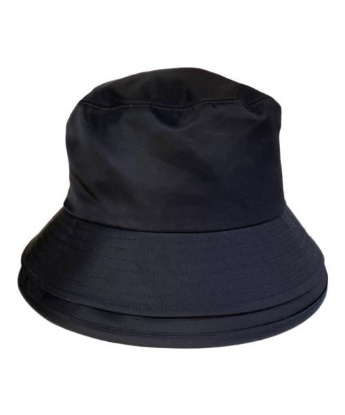 sacai（サカイ）sacai (サカイ) NYLON TWILL DOUBLE BR/バケットハット ブラック サイズ:1の古着・服飾アイテム