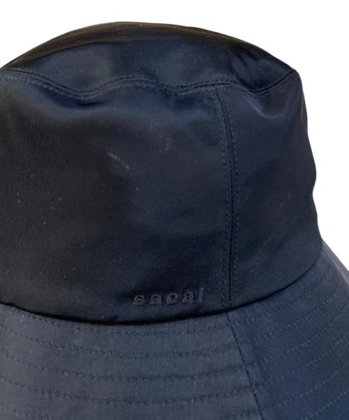 sacai（サカイ）sacai (サカイ) NYLON TWILL DOUBLE BR/バケットハット ブラック サイズ:1の古着・服飾アイテム