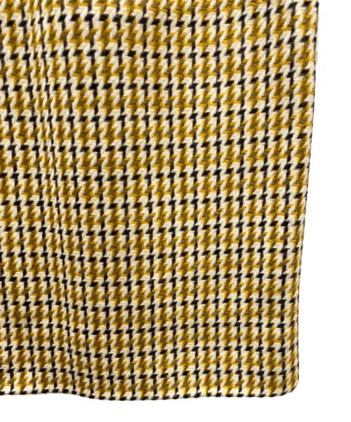 HERMES（エルメス）HERMES (エルメス) カシミヤブレンド ウール セットアップスーツ カーキ×オレンジ サイズ:40の古着・服飾アイテム