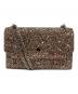 JIMMY CHOO（ジミーチュウ）の古着「FINLEY グリッター チェーンショルダーバッグ」｜バレットピンク