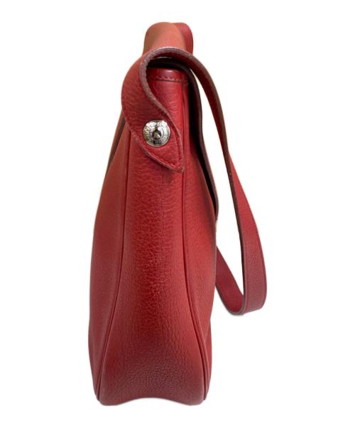HERMES（エルメス）HERMES (エルメス) クリスティーヌ ショルダーバッグ レッドの古着・服飾アイテム