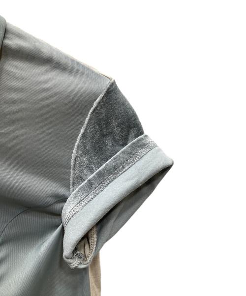 CDG JUNYA WATANABE（コムデギャルソン ジュンヤワタナベ）CDG JUNYA WATANABE (コムデギャルソン ジュンヤワタナベ) 切替ポロシャツ グリーン サイズ:サイズ表記無しの古着・服飾アイテム