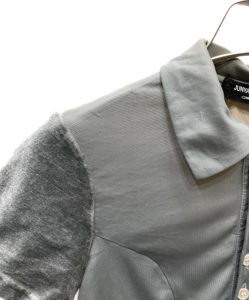 CDG JUNYA WATANABE（コムデギャルソン ジュンヤワタナベ）CDG JUNYA WATANABE (コムデギャルソン ジュンヤワタナベ) 切替ポロシャツ グリーン サイズ:サイズ表記無しの古着・服飾アイテム