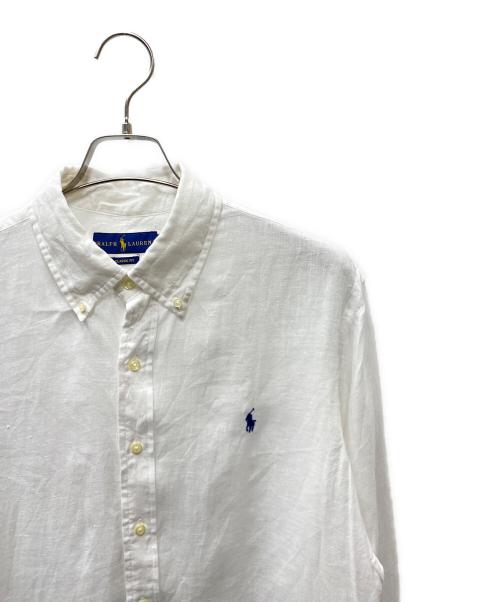 RALPH LAUREN（ラルフローレン）RALPH LAUREN (ラルフローレン) リネンシャツ ホワイト サイズ:SIZE Lの古着・服飾アイテム