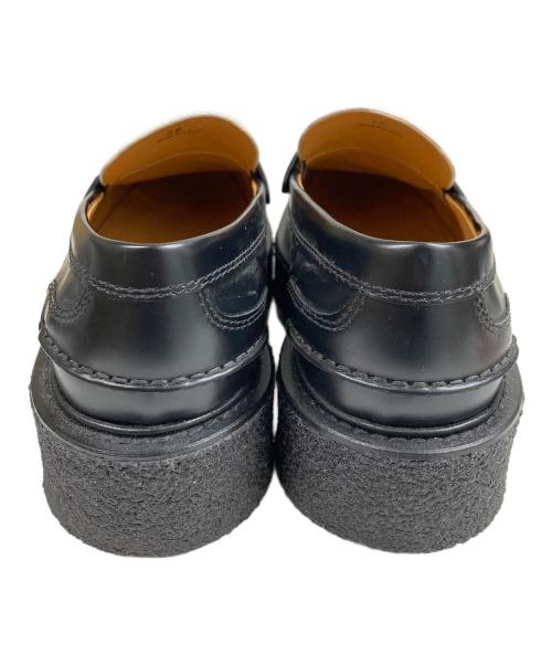 TOD'S（トッズ）TOD'S (トッズ) ラバーソール バイカラー コインローファー ブラック×ホワイト サイズ:SIZE 38の古着・服飾アイテム
