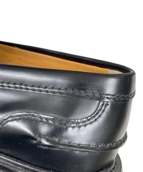 TOD'S（トッズ）TOD'S (トッズ) ラバーソール バイカラー コインローファー ブラック×ホワイト サイズ:SIZE 38の古着・服飾アイテム