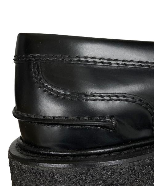 TOD'S（トッズ）TOD'S (トッズ) ラバーソール バイカラー コインローファー ブラック×ホワイト サイズ:SIZE 38の古着・服飾アイテム