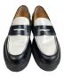 TOD'S (トッズ) ラバーソール バイカラー コインローファー ブラック×ホワイト サイズ:SIZE 38：15000円