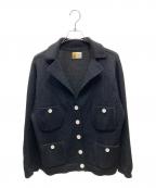 SAINT Mxxxxxxセントマイケル）の古着「KNIT JACKET BLACK ニットジャケット」｜ブラック