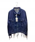 Midorikawaミドリカワ）の古着「SILK DENIM JACKET INDIGO デニムジャケット」｜ブルー