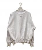 READYMADEレディメイド）の古着「M-NECK SWT SMILE モックネック スウェット スマイル」｜グレー