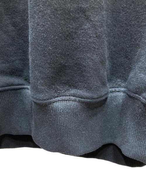 MM6 Maison Margiela（エムエムシックスメゾンマルジェラ）MM6 Maison Margiela (エムエムシックスメゾンマルジェラ) レザーフリンジスウェット ブラック サイズ:Sの古着・服飾アイテム