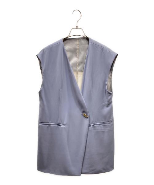 ANDRESD（アンドレスド）ANDRESD (アンドレスド) back sheer gilet set up dress セットアップワンピース ブルー サイズ:SIZE Lの古着・服飾アイテム