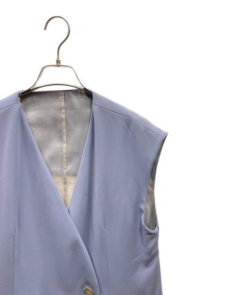 ANDRESD（アンドレスド）ANDRESD (アンドレスド) back sheer gilet set up dress セットアップワンピース ブルー サイズ:SIZE Lの古着・服飾アイテム