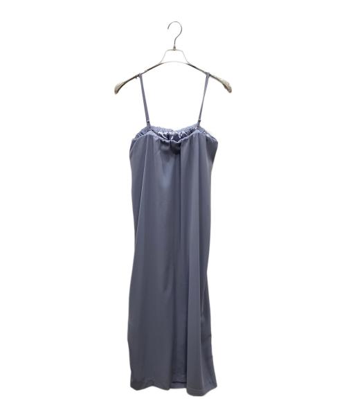 ANDRESD（アンドレスド）ANDRESD (アンドレスド) back sheer gilet set up dress セットアップワンピース ブルー サイズ:SIZE Lの古着・服飾アイテム
