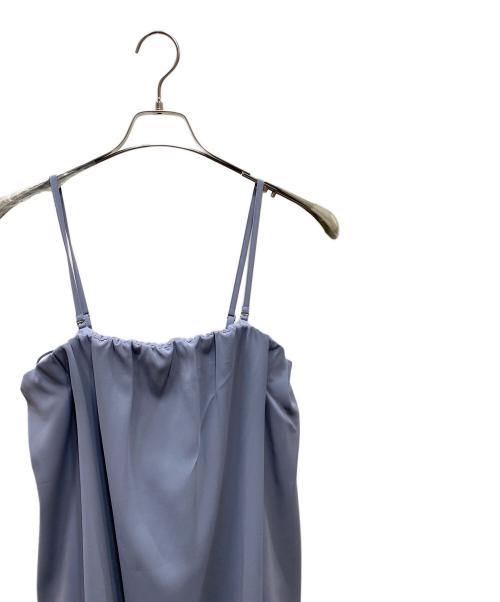 ANDRESD（アンドレスド）ANDRESD (アンドレスド) back sheer gilet set up dress セットアップワンピース ブルー サイズ:SIZE Lの古着・服飾アイテム
