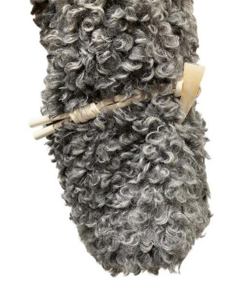 willfully（ウィルフリー）willfully (ウィルフリー) poodle fur cord toggle short JK プードルファージャケット グレー サイズ:Freeの古着・服飾アイテム
