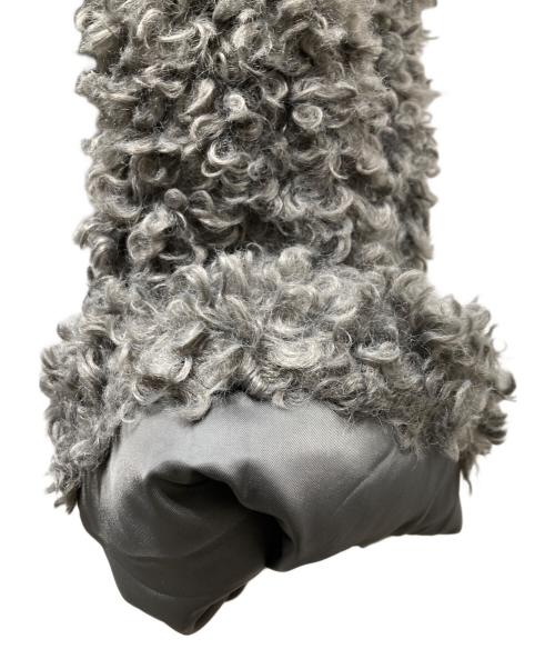 willfully（ウィルフリー）willfully (ウィルフリー) poodle fur cord toggle short JK プードルファージャケット グレー サイズ:Freeの古着・服飾アイテム