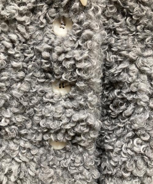 willfully（ウィルフリー）willfully (ウィルフリー) poodle fur cord toggle short JK プードルファージャケット グレー サイズ:Freeの古着・服飾アイテム