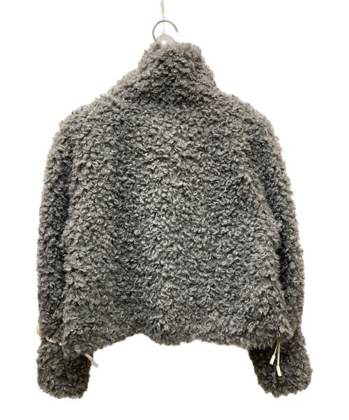 willfully（ウィルフリー）willfully (ウィルフリー) poodle fur cord toggle short JK プードルファージャケット グレー サイズ:Freeの古着・服飾アイテム
