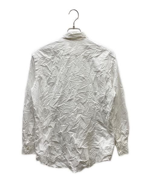 AURALEE（オーラリー）AURALEE (オーラリー) WRINKLED WASHED FINX TWILL SHIRT シワ加工シャツ ホワイト サイズ:SIZE 0の古着・服飾アイテム