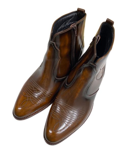 TEXAS Village（テキサスヴィレッジ）TEXAS VILLAGE (テキサスヴィレッジ) ウェスタンブーツ ブラウン サイズ:SIZE 27の古着・服飾アイテム