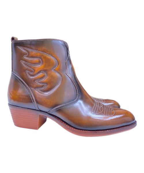 TEXAS Village（テキサスヴィレッジ）TEXAS VILLAGE (テキサスヴィレッジ) ウェスタンブーツ ブラウン サイズ:SIZE 27の古着・服飾アイテム