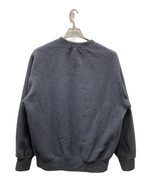 UNDERCOVER（アンダーカバー）UNDERCOVER (アンダーカバー) ボアフリースワイヤー刺繍 スウェット ネイビー サイズ:3の古着・服飾アイテム