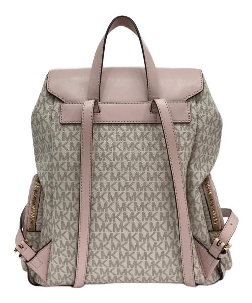 MICHAEL KORS（マイケルコース）MICHAEL KORS (マイケル・コース) リュック バックパック ホワイト×ピンクの古着・服飾アイテム