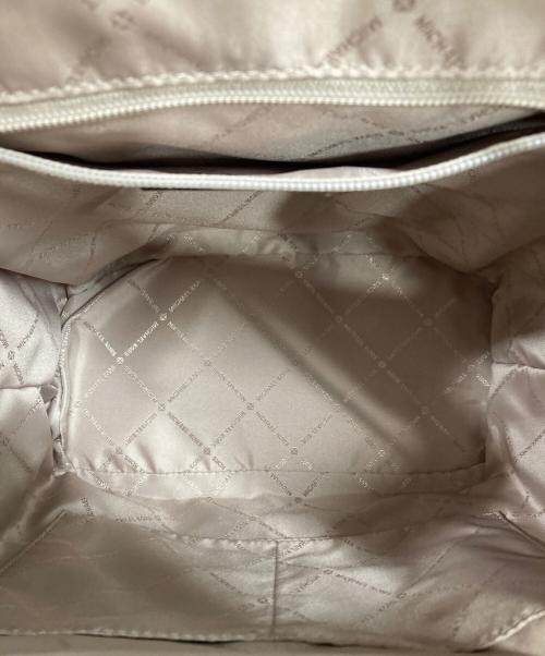 MICHAEL KORS（マイケルコース）MICHAEL KORS (マイケル・コース) リュック バックパック ホワイト×ピンクの古着・服飾アイテム
