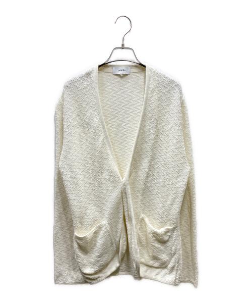 LARDINI（ラルディーニ）LARDINI (ラルディーニ) コットンニットカーディガン ホワイト サイズ:SIZE Mの古着・服飾アイテム