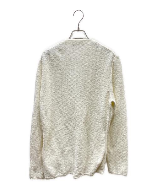 LARDINI（ラルディーニ）LARDINI (ラルディーニ) コットンニットカーディガン ホワイト サイズ:SIZE Mの古着・服飾アイテム